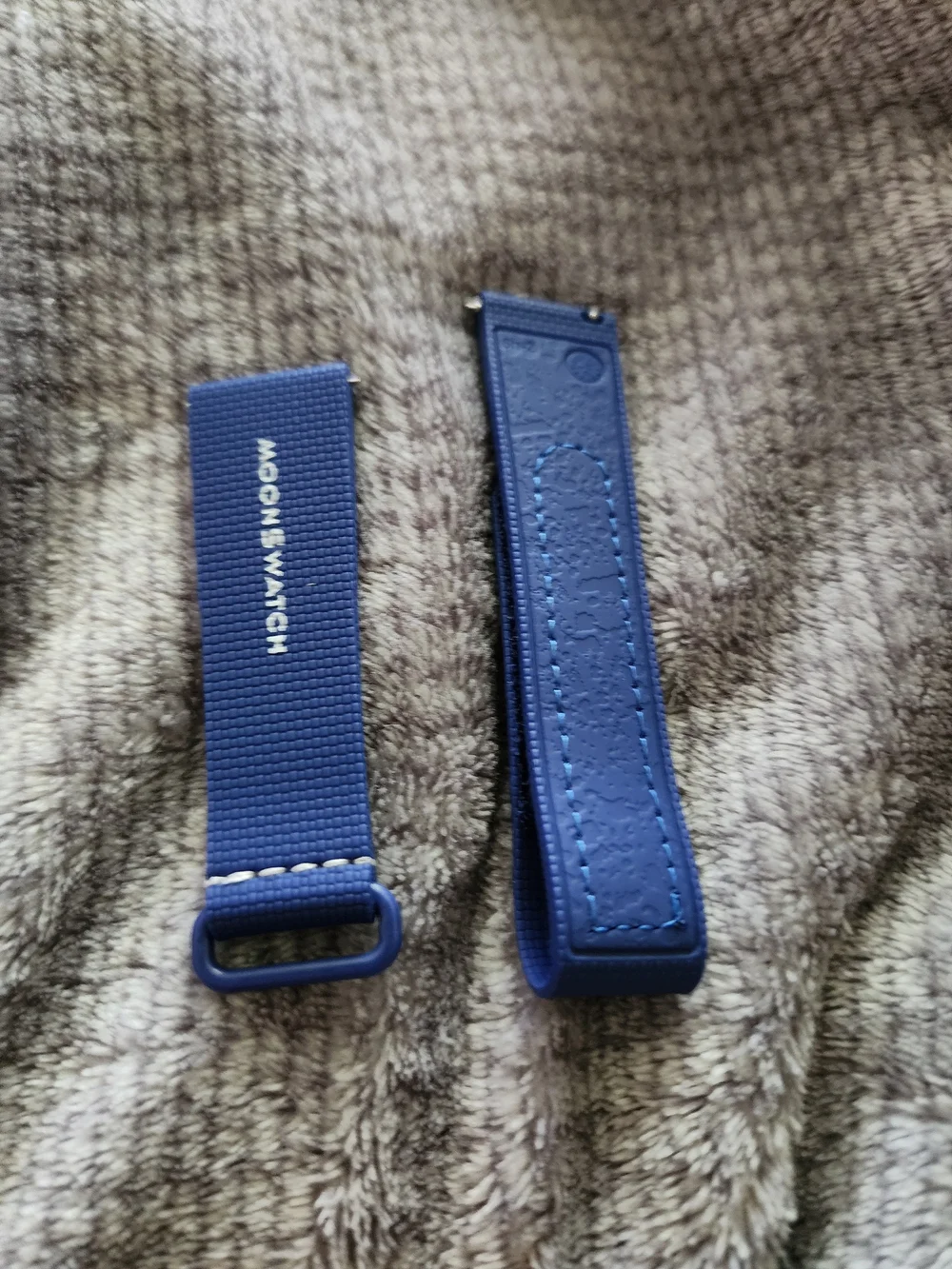 official Swatch x OMEGA Bioceramic MoonSwatch Navy Blue Rubber Strap.New